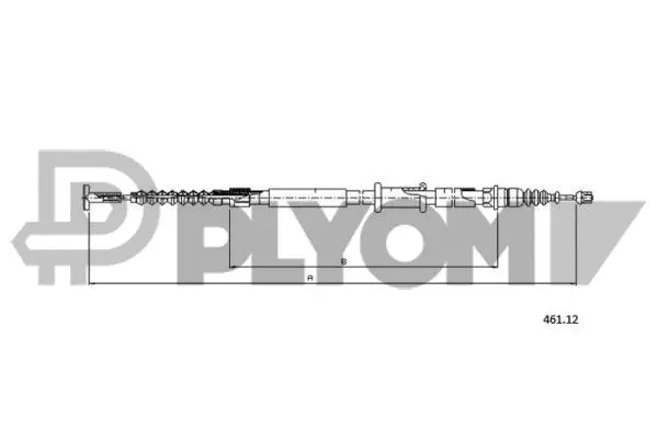 Cable Pull, parking brake (P760997)