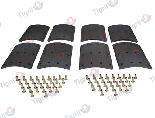 Brake Lining Kit, drum brake (VO13.0015)