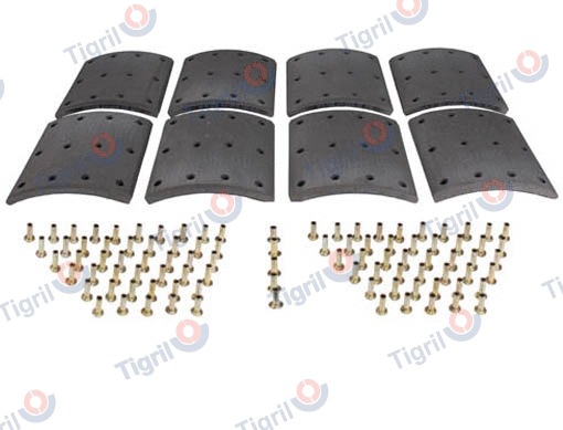 Brake Lining Kit, drum brake (VO14.0006)