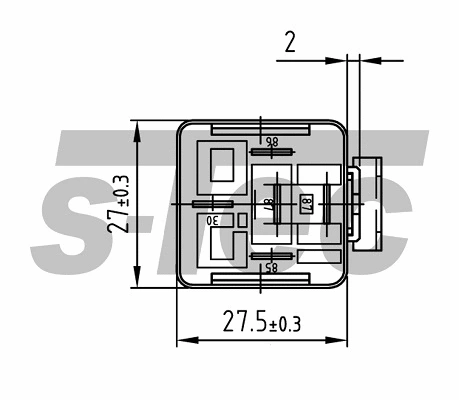 Relay, main current (WES20407100A)