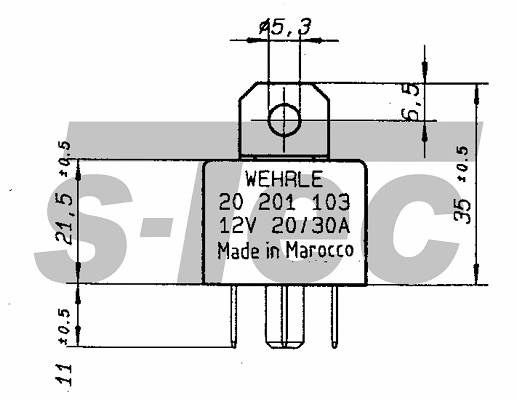 Relay, main current (WES20201103A)