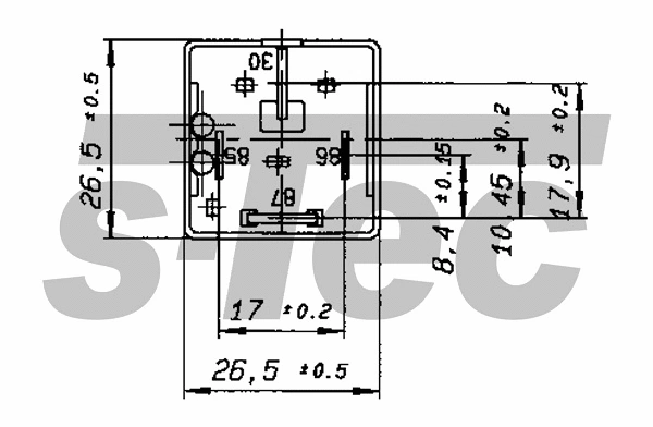 Relay, main current