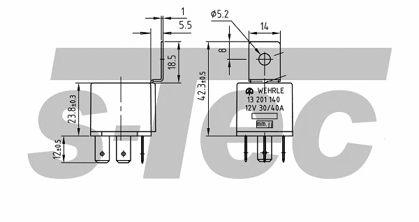Relay, main current (WES13201140)