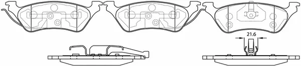 Brake Pad Set, disc brake (BP53309)