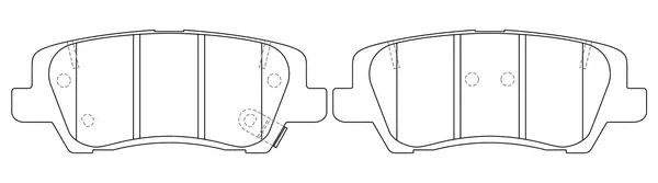 Brake Pad Set, disc brake (BP51023)