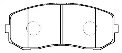 Brake Pad Set, disc brake (BP22802)