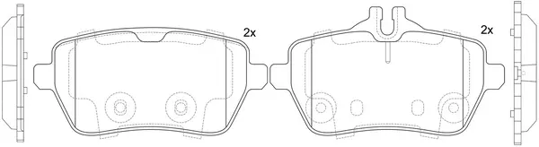 Brake Pad Set, disc brake (BP31023)