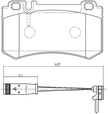 Brake Pad Set, disc brake (BP31343W)