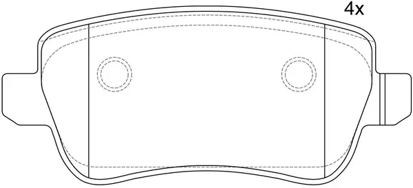 Brake Pad Set, disc brake (BP41522)