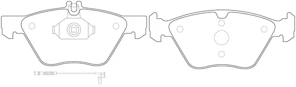Brake Pad Set, disc brake (BP31166W)