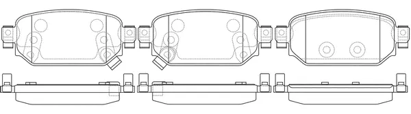 Brake Pad Set, disc brake (BP25011)