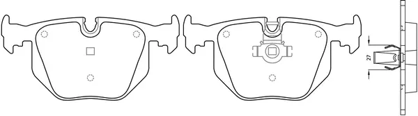 Brake Pad Set, disc brake (BP32225)