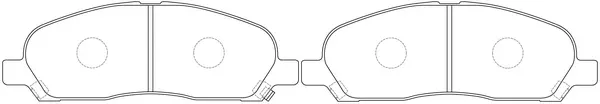 Brake Pad Set, disc brake (BP23419)