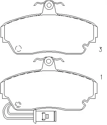 Brake Pad Set, disc brake (BP28041W)