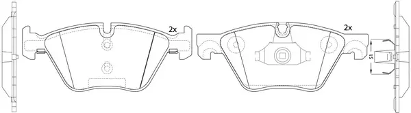 Brake Pad Set, disc brake (BP32545)