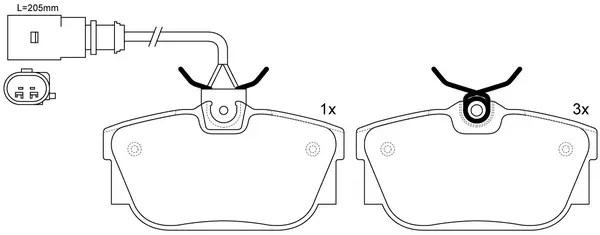Brake Pad Set, disc brake (BP33035W)