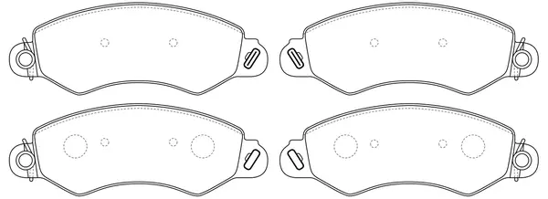 Brake Pad Set, disc brake (BP80007)