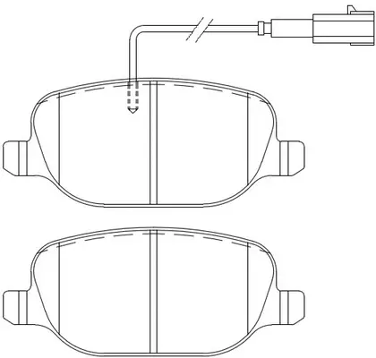 Brake Pad Set, disc brake (BP41324W)
