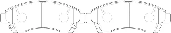 Brake Pad Set, disc brake (BP25804)