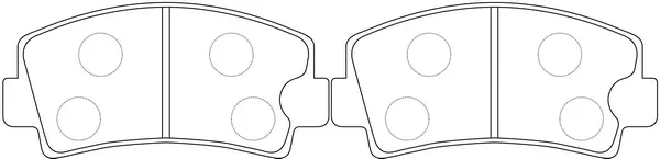 Brake Pad Set, disc brake (BP25024)