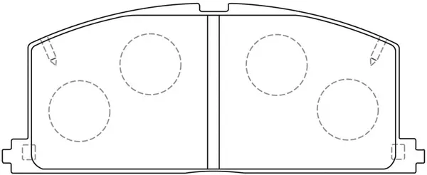 Brake Pad Set, disc brake (BP21077)