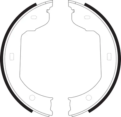 Brake Shoe Set, parking brake (BS32589)
