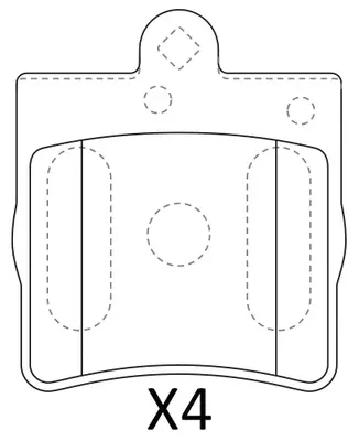 Brake Pad Set, disc brake (BP31310W)