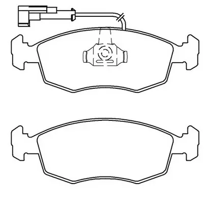 Brake Pad Set, disc brake (BP41631W)