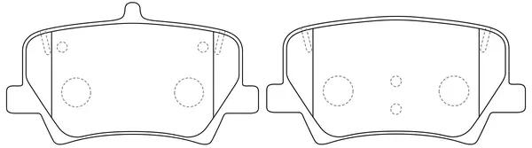 Brake Pad Set, disc brake (BP45005)
