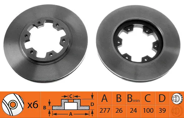 Brake Disc (BR22105T)