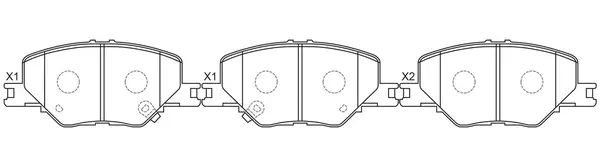 Brake Pad Set, disc brake (BP34009)