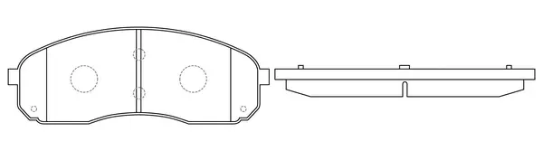 Brake Pad Set, disc brake (BP13602)