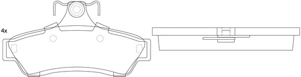 Brake Pad Set, disc brake (BP60825)