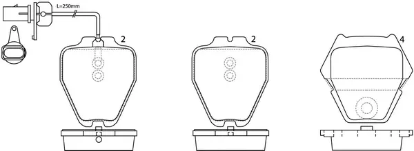 Brake Pad Set, disc brake (BP33138W)