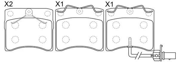 Brake Pad Set, disc brake (BP33278W)