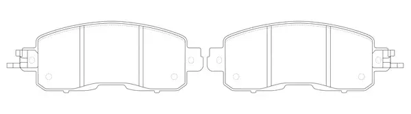 Brake Pad Set, disc brake (BP22002)