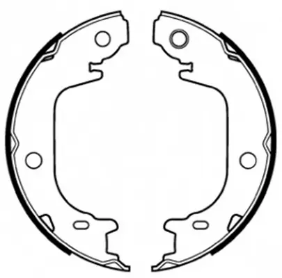 Brake Shoe Set, parking brake (BS21009)