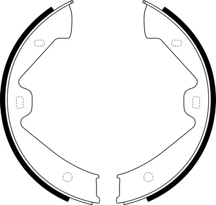 Brake Shoe Set, parking brake (BS33003)