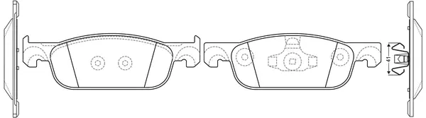 Brake Pad Set, disc brake (BP43005)