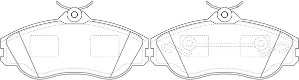 Brake Pad Set, disc brake (BP33252)