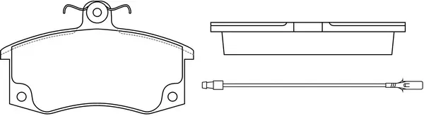 Brake Pad Set, disc brake (BP40223W)