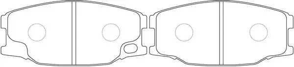 Brake Pad Set, disc brake (BP23407)