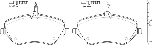 Brake Pad Set, disc brake (BP42470W)