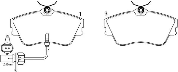 Brake Pad Set, disc brake (BP33160W)