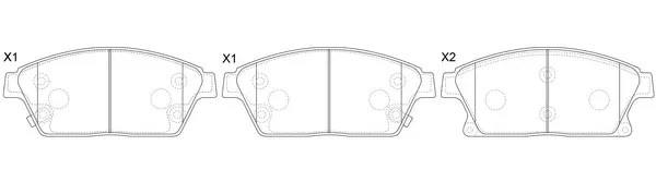 Brake Pad Set, disc brake (BP51038)