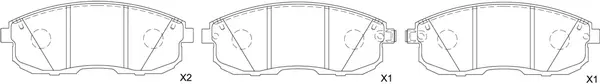 Brake Pad Set, disc brake (BP22474)