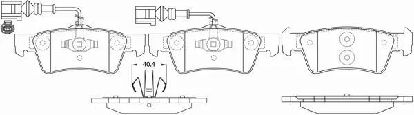 Brake Pad Set, disc brake (BP33611W)