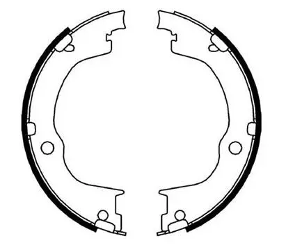Brake Shoe Set, parking brake (BS34667)