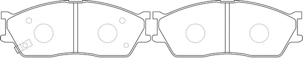 Brake Pad Set, disc brake (BP13445)