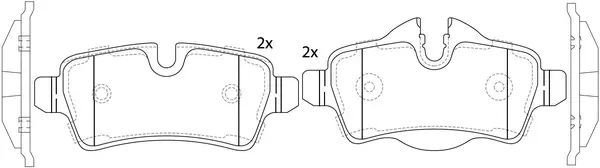 Brake Pad Set, disc brake (BP32509)